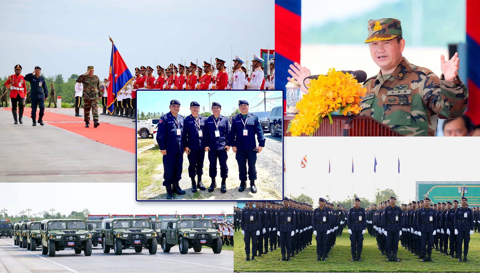 លោកឧត្តមសេនីយ៍ត្រី ម៉េង ស្រ៊ុន មេបញ្ជាការកងរាជអាវុធហត្ថខេត្តកំពង់ស្ពឺ​​ បានអញ្ជើញ​​​ចូលរួមក្នុងពិធីសម្ពោធដាក់ឱ្យប្រើប្រាស់ជាផ្លូវការសមិទ្ធផលនានា និងពិធីអបអរសាទរខួបលើកទី៣២…