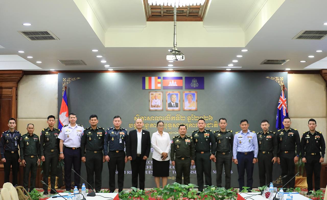 លោកឧត្តមសេនីយ៍ត្រី សៀ ទីន អញ្ជើញចូលរួមពិធីបិទសិក្ខាសាលាលើកទី២ ឆ្នាំ២០២៦​ បច្ចុប្បន្នភាពយុទ្ធសាស្រ្ដការពារជាតិ