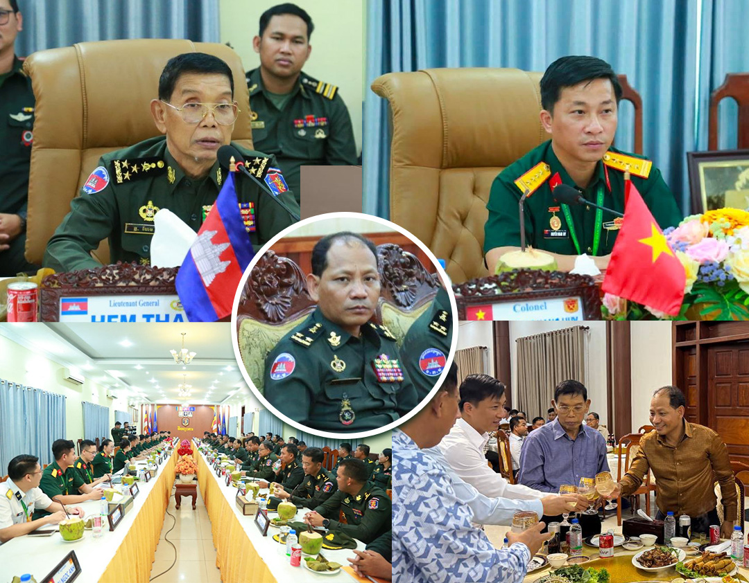 ឧត្តមសេនីយ៍ទោ ភឺន ផល្លា អញ្ជើញចូលរួមទទួលស្វាគមន៍គណៈប្រតិភូនាយទាហានវ័យក្មេងនៃកងទ័ពប្រជាជនវៀតណាម នៅកងពលតូចលេខ៧០